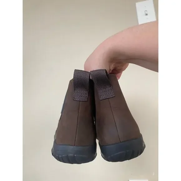 Lems  Epresso Brown Leather Chelsea Waterproof Boots Mens 7 Womens 8.5 Unisex - Picture 4 of 8